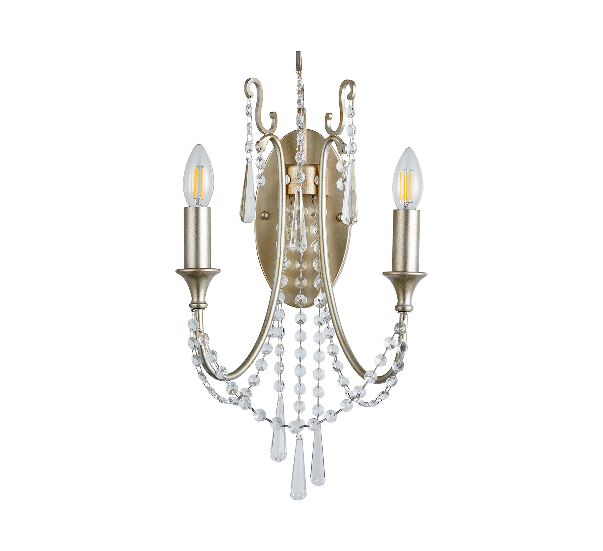 Celine Crystal Wall Lights Diyas Armed Wall Lights